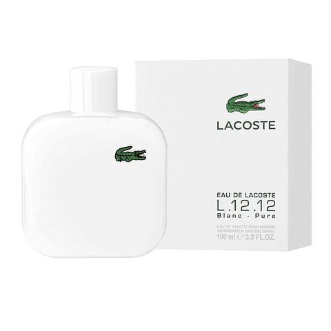 Perfume Lacoste L.12.12 Blanc Hombre 100 ml EDT