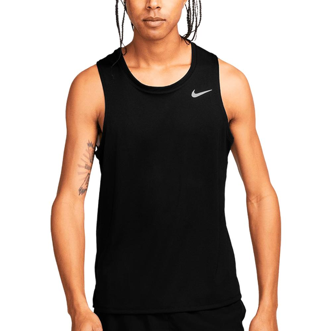 Camiseta Esqueleto Nike Dri-Fit Miler Tank-Negro 3