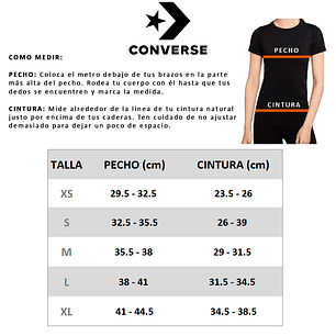 Camiseta Converse Logo Remix Mujer-Blanco