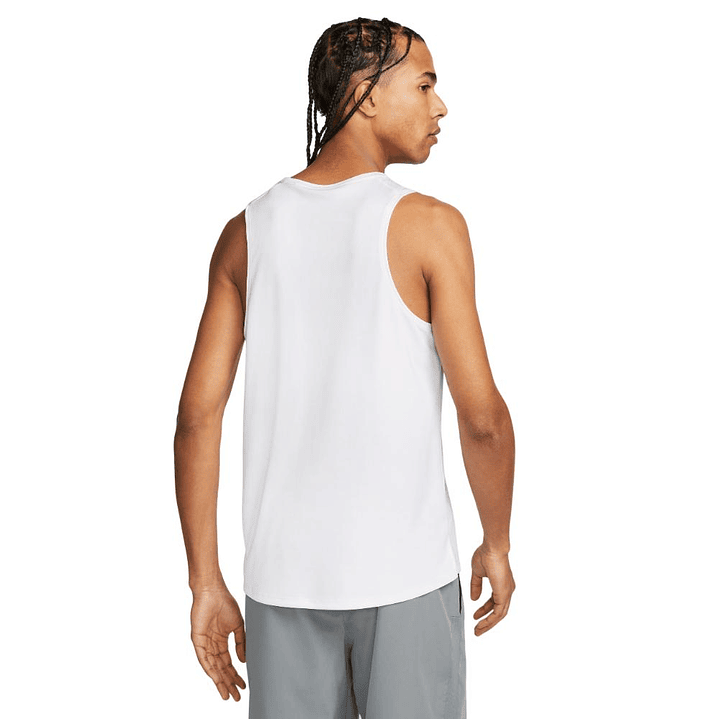 Camiseta Esqueleto Nike Miler Tank-Blanco 2