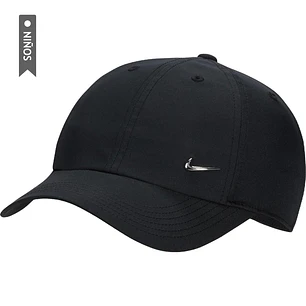 Gorra Nike Dri-Fit Club Metal Swsh Niños-Negro