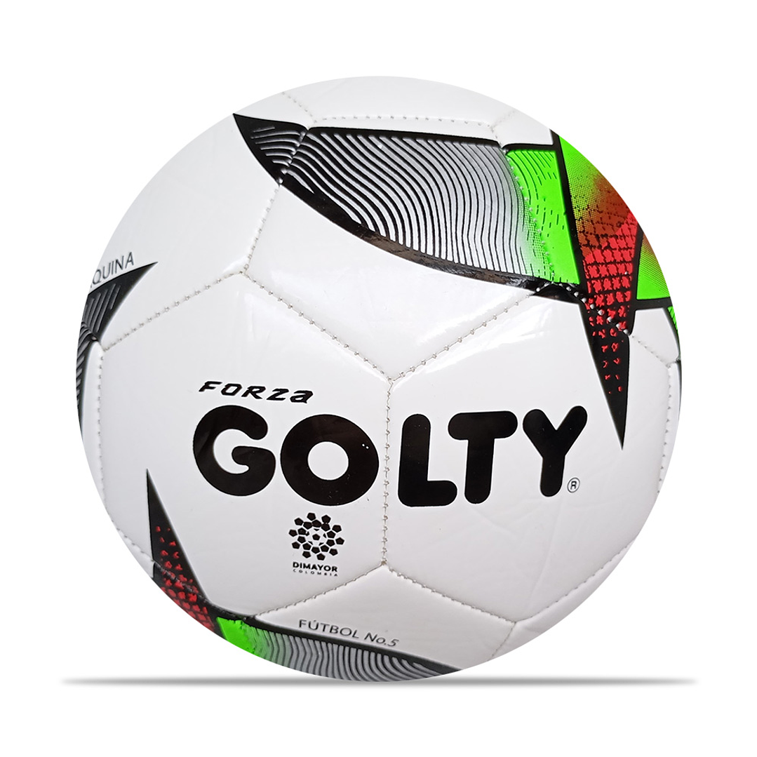 Balón Fútbol Golty Forza No Profesional Cosido No.5-Blanco 1