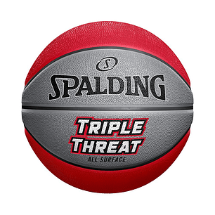 Balon Spalding De Basketball Triple Threat Rubber #7-Rojo