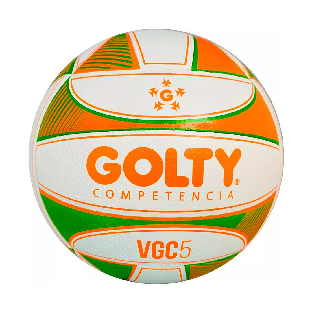 Balón Voleibol Golty Competencia Vgc5 No.5-Verde/Naranja 1