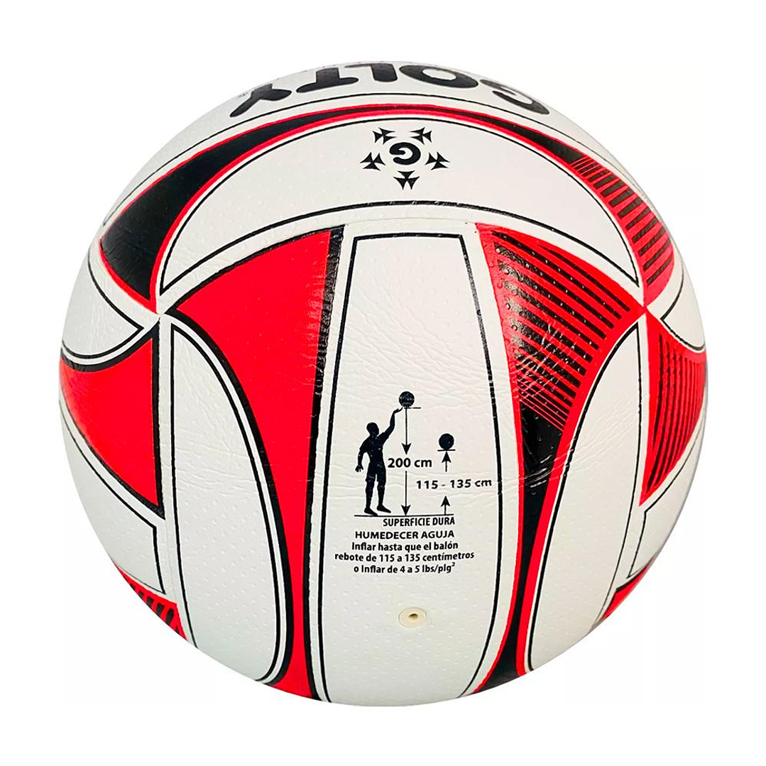 Balón Voleibol Golty Competencia Vgc5 No.5-Negro/Rojo 2