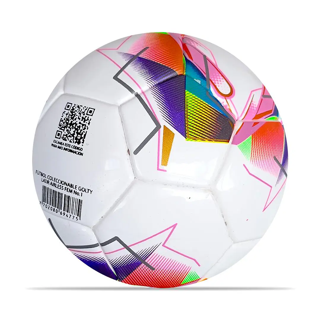 Balon Futbol Coleccionable Golty Latir Fem No.1-Multicolor 3