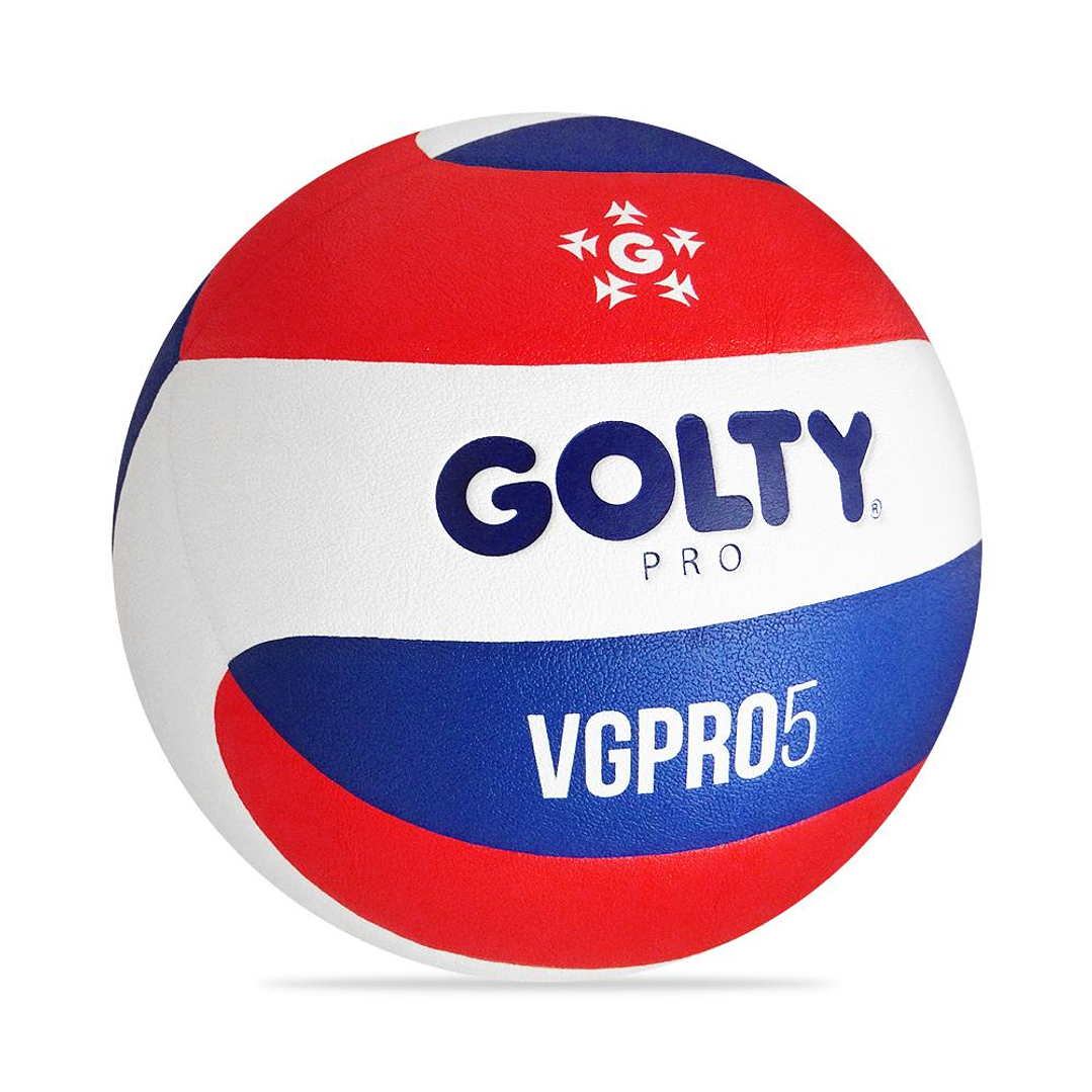 Balón Voleibol Golty Pro Vgpro5 No5 -Blanco/Rojo 1