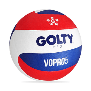 Balón Voleibol Golty Pro Vgpro5 No5 -Blanco/Rojo
