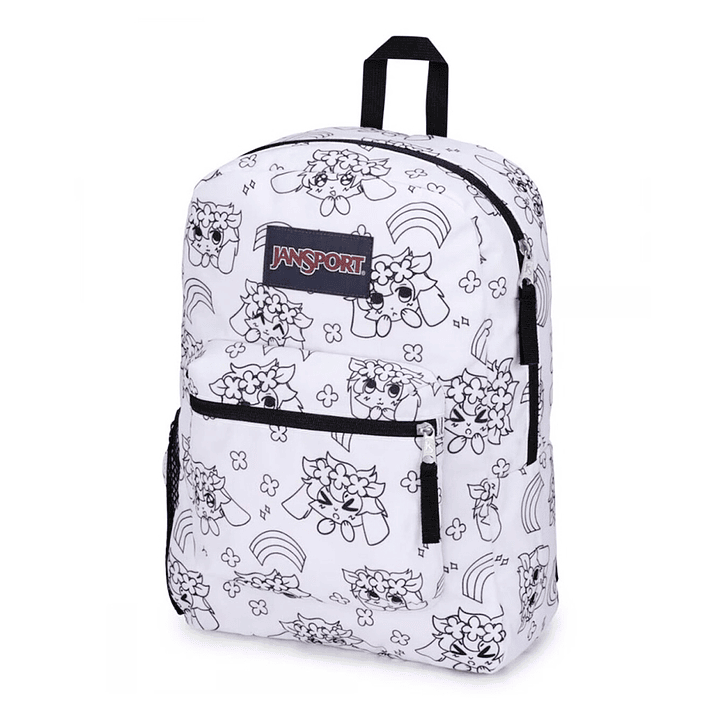 Morral Jansport Cross Town Mujer-Blanco/Negro 3