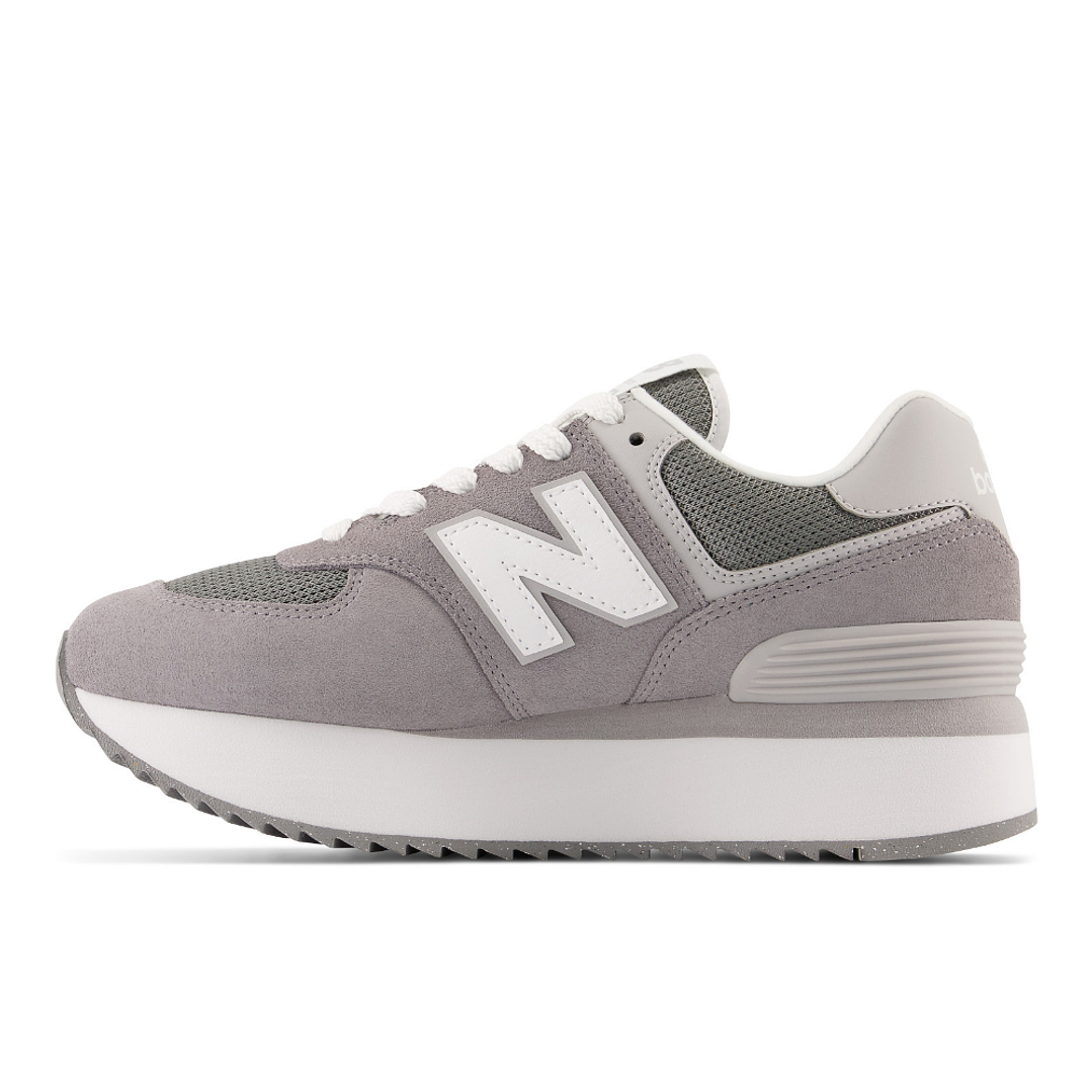 Tenis New Balance 574 Mujer-Gris/Blanco 3