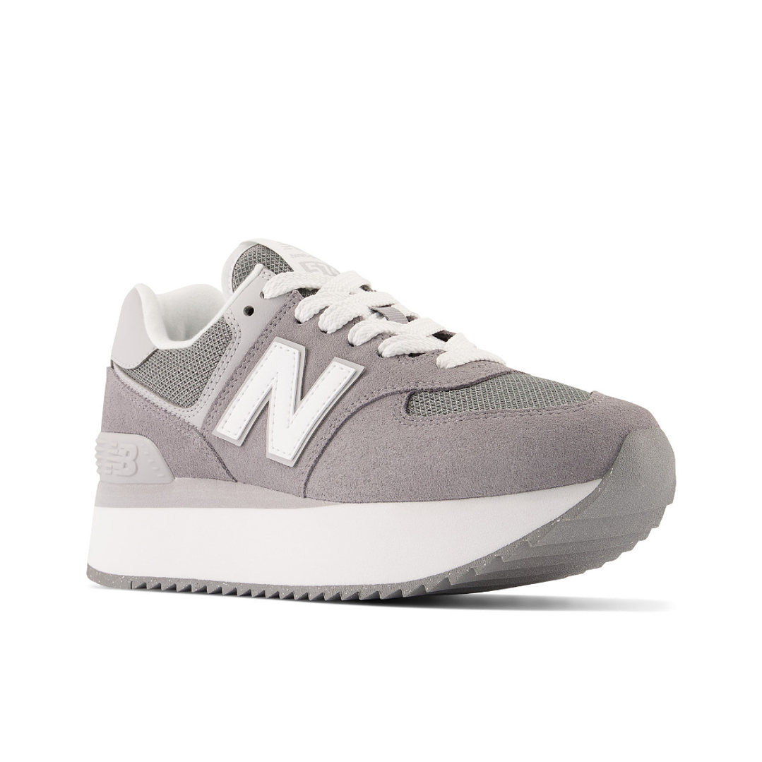 Tenis New Balance 574 Mujer-Gris/Blanco 4