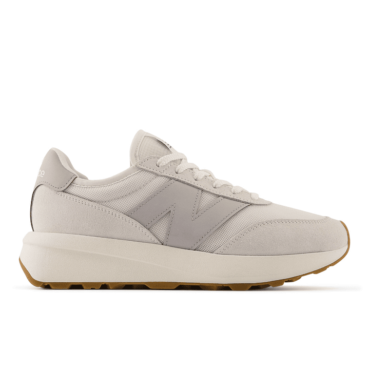 Tenis New Balance 370 Unisex-Beige/Gris 1
