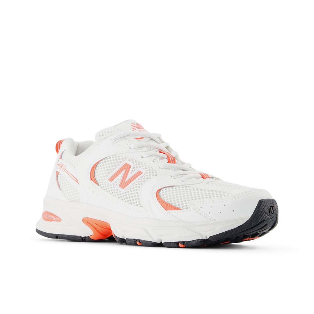 Tenis New Balance 530 Mujer-Blanco/Naranja 4