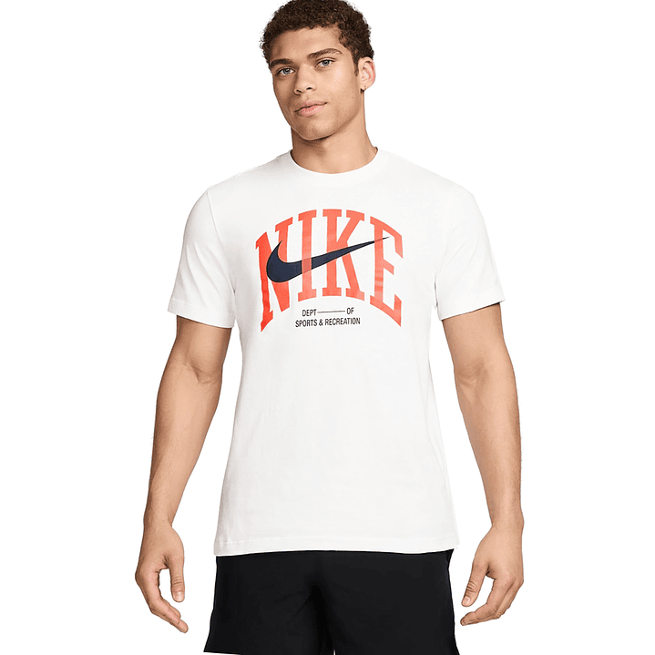 Camiseta M Nsw Tee Mdrn Ftns Fs Hombre-Blanco 1