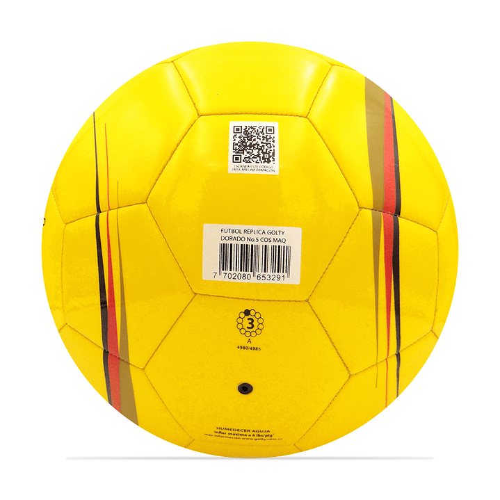 Balon Golty Futbol No Profesional Dorado-Amarillo 4