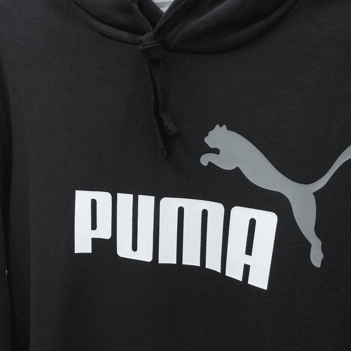 Hoodie Puma Ess 2 No. 1 Hombre-Negro 3