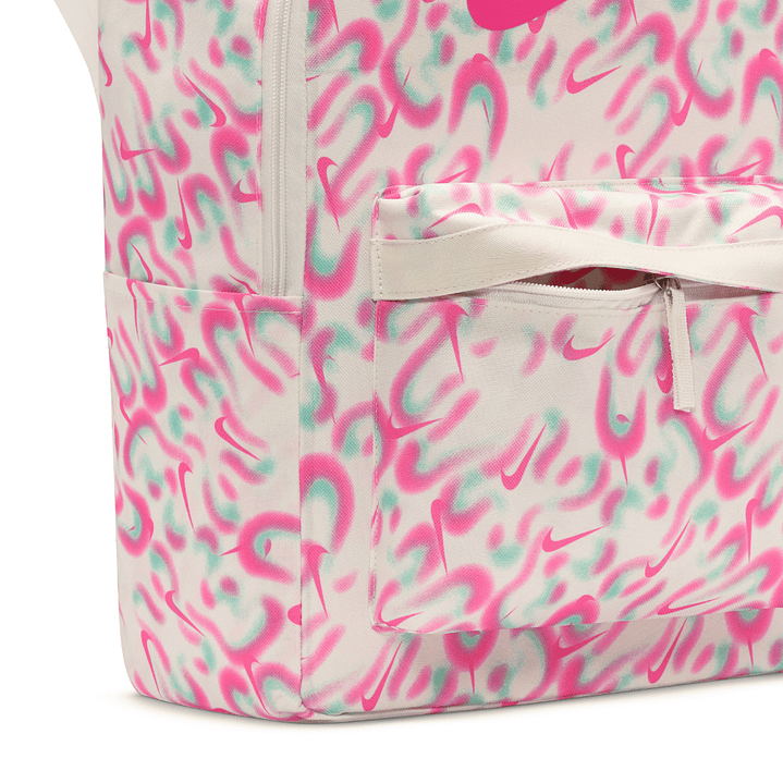 Morral Nike Heritge Bkpkairbrush-Beige/Fucsia 5