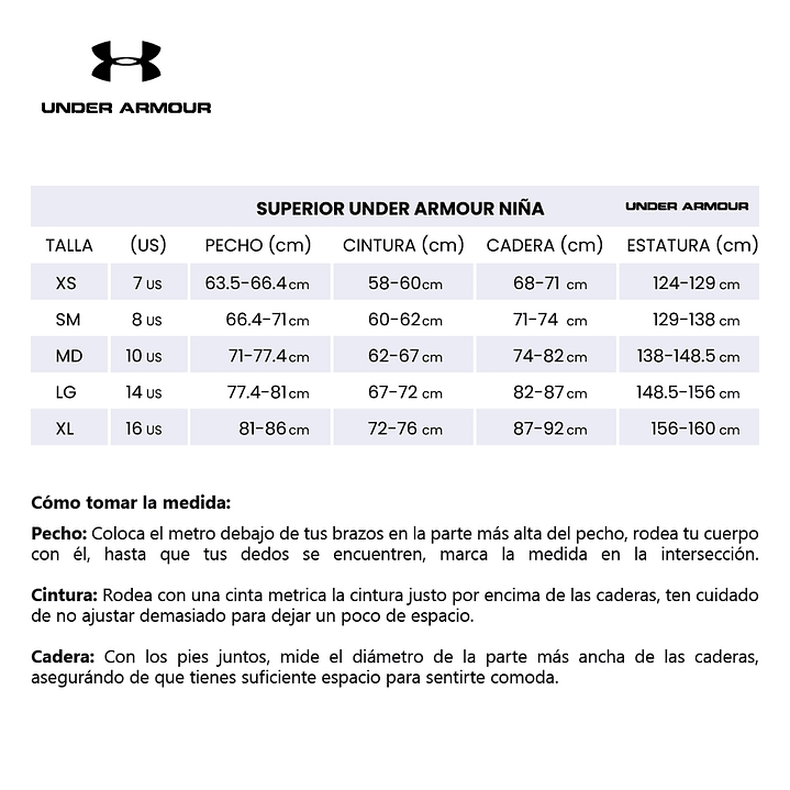 Camiseta Under Armour Heatgear Long Sl Para Niñas-Negro 5