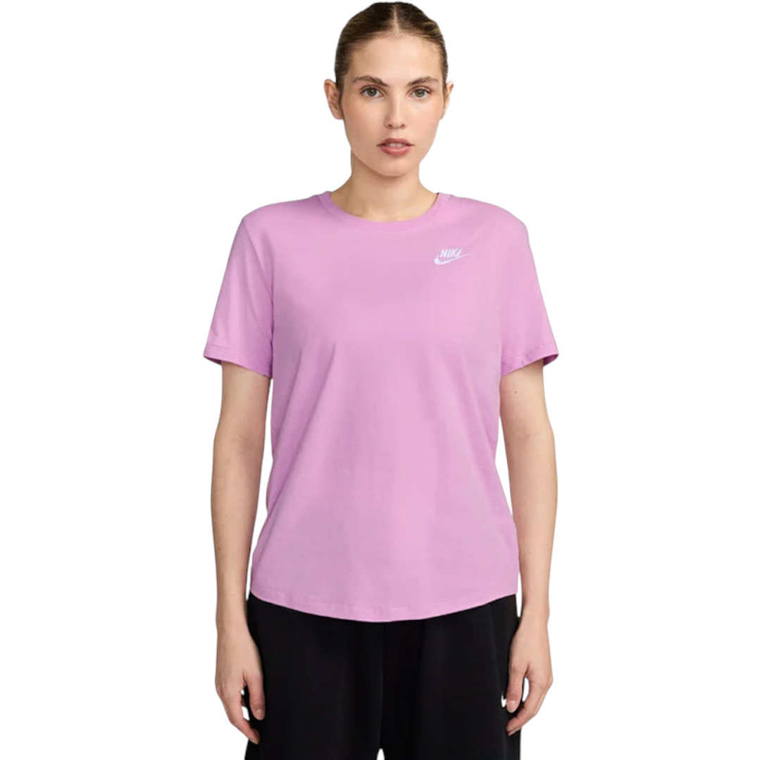 Camiseta Nike W Nsw Club Ss Tee Mujer-Morado 1