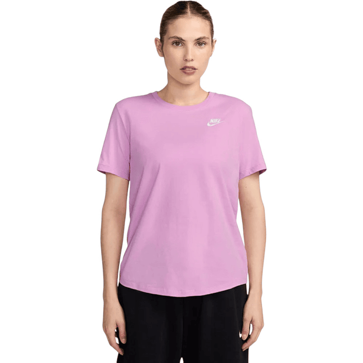 Camiseta Nike W Nsw Club Ss Tee Mujer-Morado 1