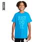 Camiseta Nike Sportswear Just Do It Wash Para Niños-Azul - Miniatura 1