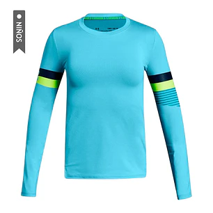 Sueter Under Armour Heatgear Armour Long Sl Niñas-Celeste