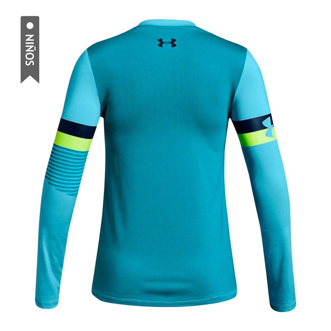 Sueter Under Armour Heatgear Armour Long Sl Niñas-Celeste 4