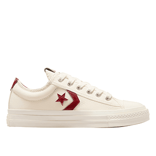 Tenis Converse Star Player 76 Hombre-Blanco/Vino Tinto