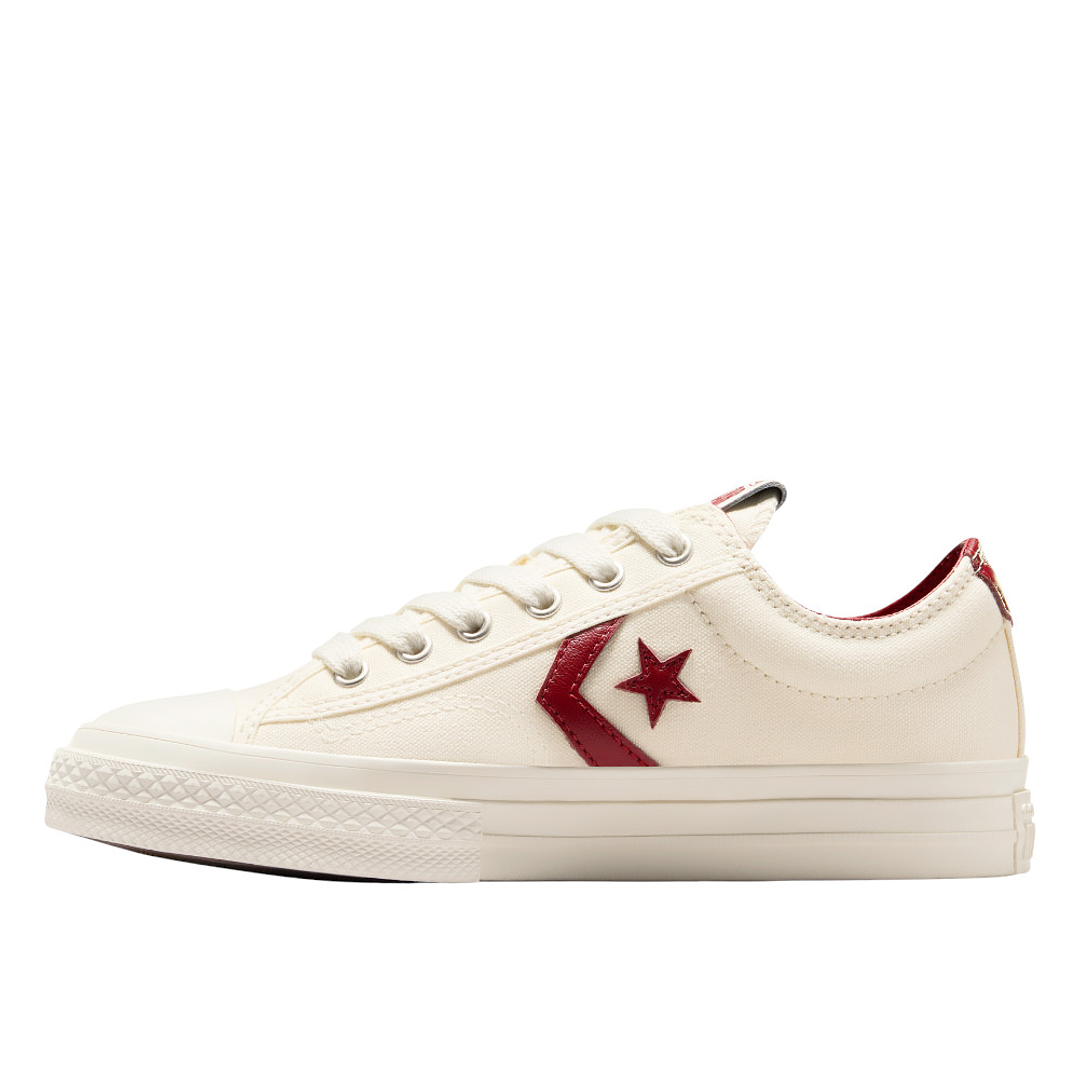 Tenis Converse Star Player 76 Hombre-Blanco/Vino Tinto 3