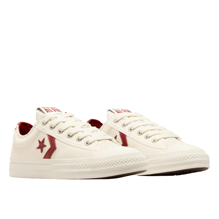 Tenis Converse Star Player 76 Hombre-Blanco/Vino Tinto 4