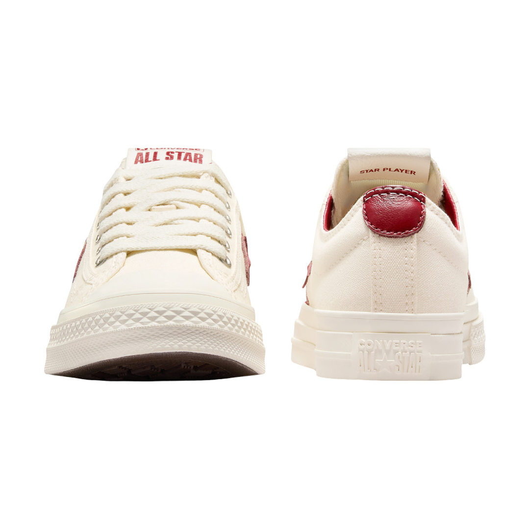 Tenis Converse Star Player 76 Hombre-Blanco/Vino Tinto 5