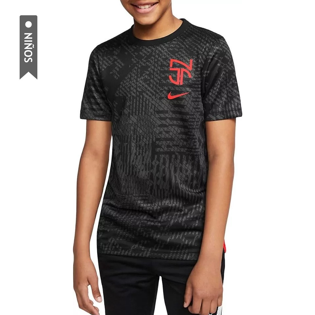 Camiseta Nike Naymar Jr Para Niños-Negro 1