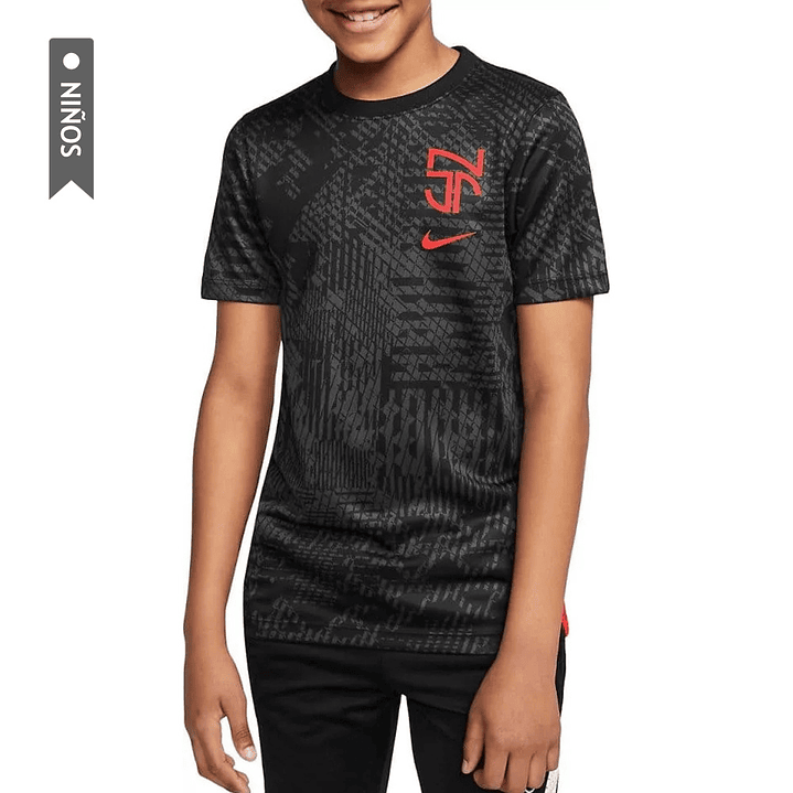 Camiseta Nike Naymar Jr Para Niños-Negro 1