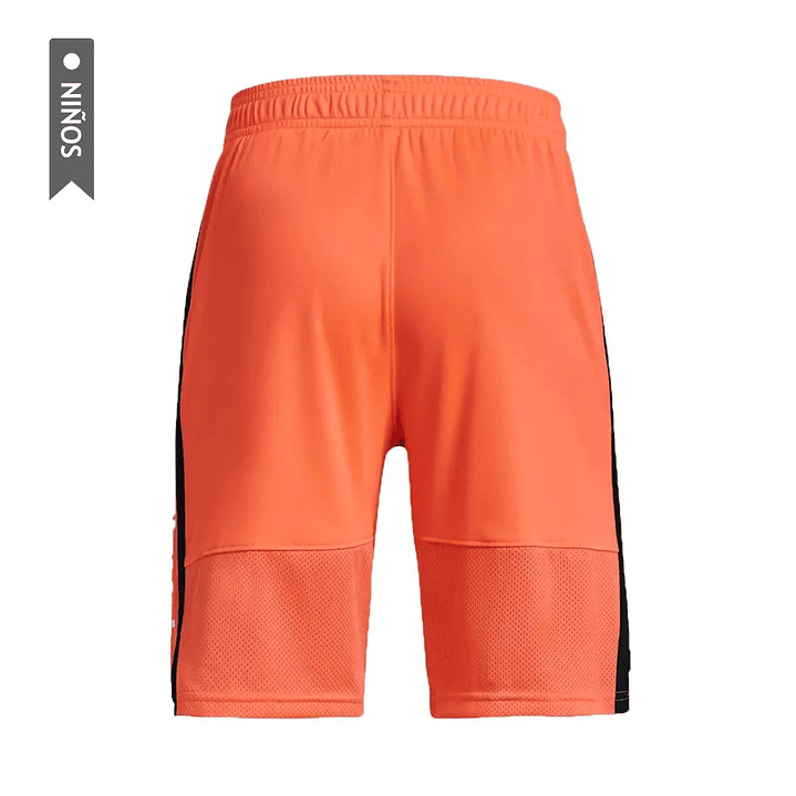 Pantaloneta Under Armour Stunt 3.0 Niño-Naranja 4