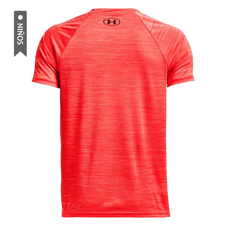 Camiseta Under Armour Tech Split Niño-Salmón 4