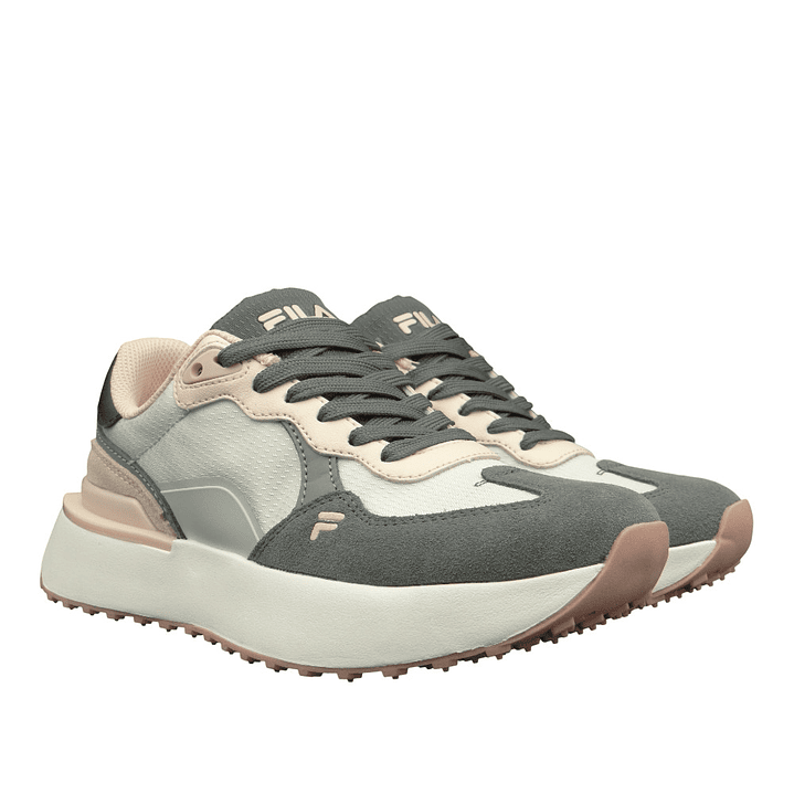 Tenis Fila Ws Triada Mujer-Gris/Rosado 4
