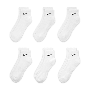 Medias Nike Everyday Cush Ankle 6Pr Hombre-Blanco