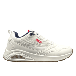 Tenis Fila Aspac Hombre -Blanco/Azul