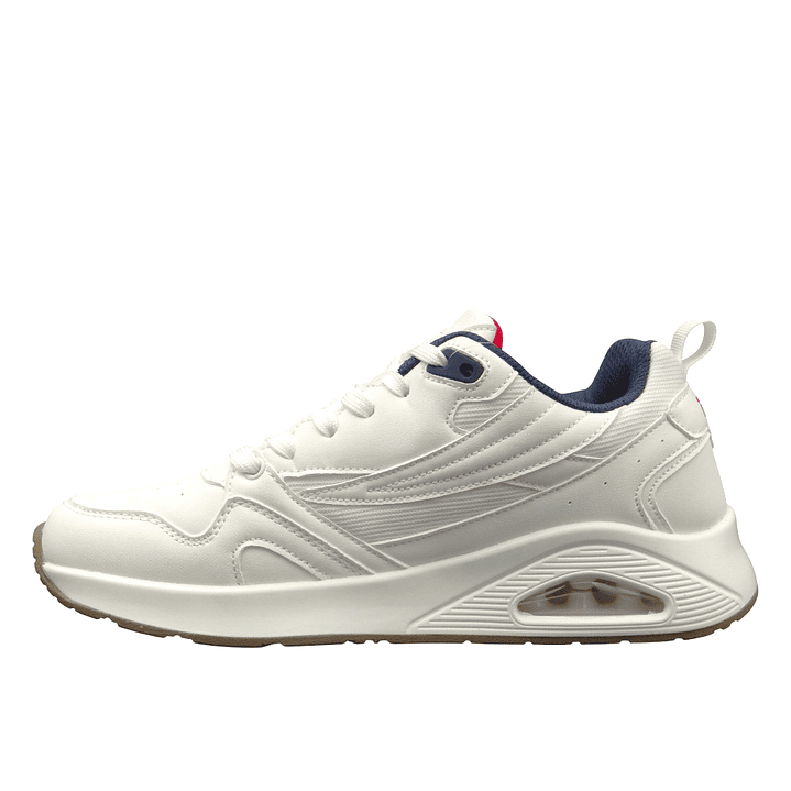 Tenis Fila Aspac Hombre -Blanco/Azul 3