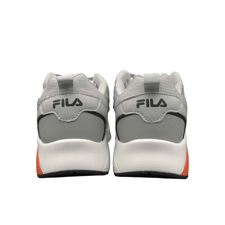 Tenis Fila Aspac Hombre -Gris/Naranjado 5
