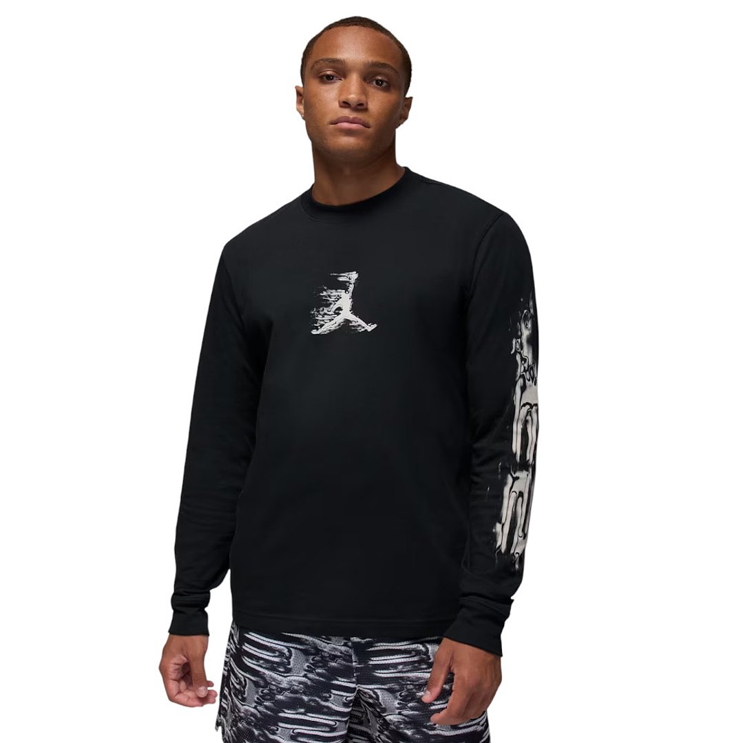 Sueter Nike M J Df Sprt Gfx Ls Crew Hombre-Negro 1
