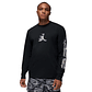 Sueter Nike M J Df Sprt Gfx Ls Crew Hombre-Negro - Miniatura 1