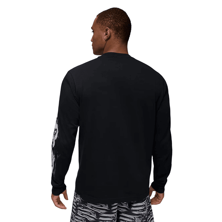 Sueter Nike M J Df Sprt Gfx Ls Crew Hombre-Negro 2