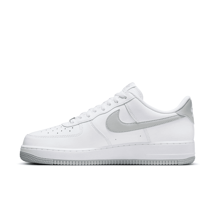 Tenis Nike Air Force 1 07 Ess Hombre-Blanco/Gris 3