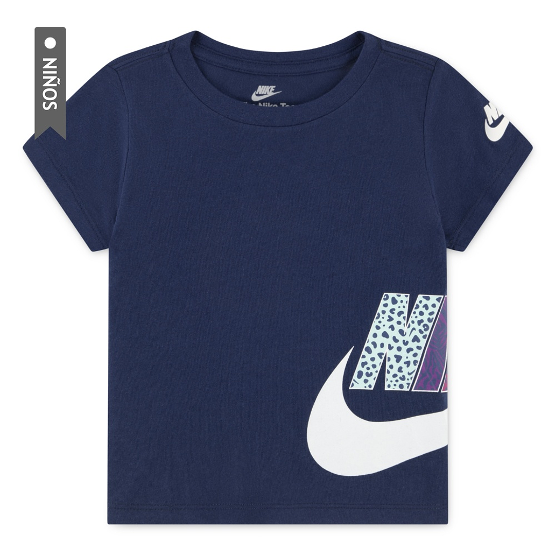 Camiseta Nike Nkg Wild Warmth Graphic Tee Niño-Negro/Blanco 1