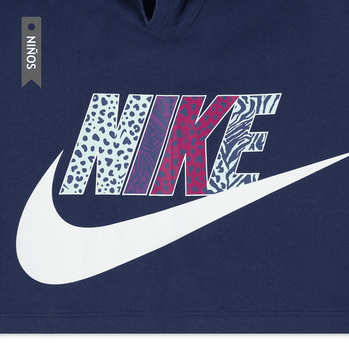 Camiseta Nike Nkg Wild Warmth Graphic Tee Niño-Negro/Blanco 3