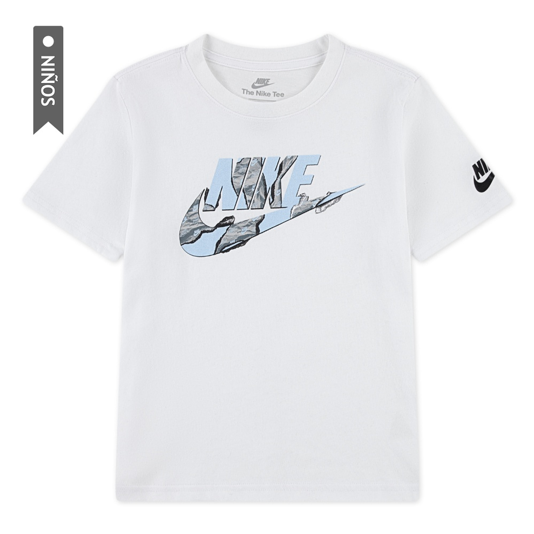 Camiseta Nike Nkb Unwrapped Futura Niño-Blanco 1