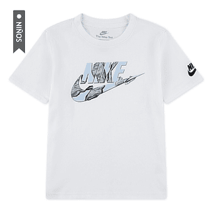 Camiseta Nike Nkb Unwrapped Futura Niño-Blanco
