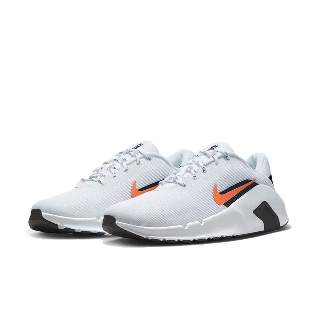 Tenis Nike Flex Train Hombre-Blanco/Naranja 4