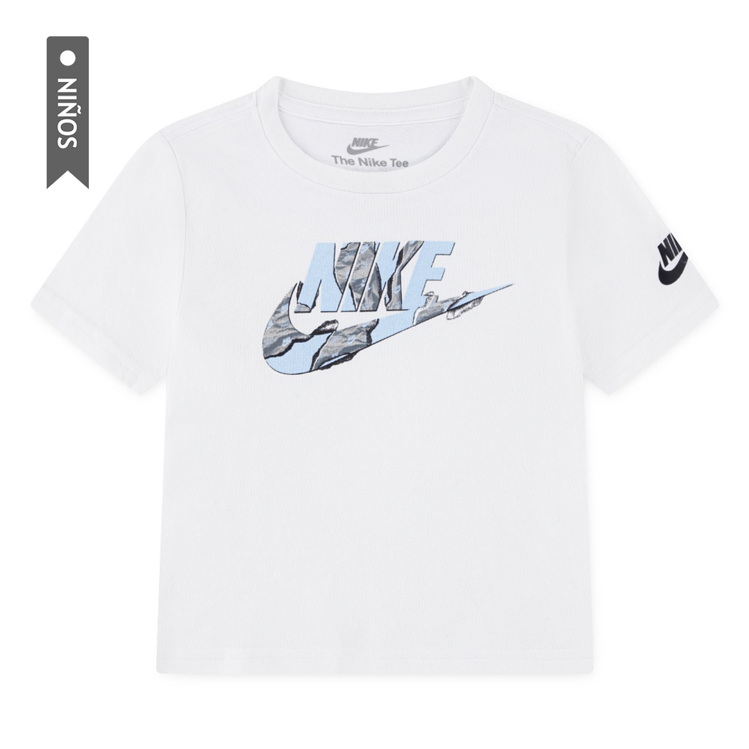 Camiseta Nike Nkb Unwrapped Futura Niño-Blanco/Negro 1